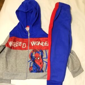 Spiderman hoodie and pants outfit size 5